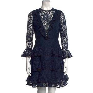 Alexis. Lace Pattern Mini Dress. Size XS